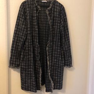Zara tweed long cardigan
